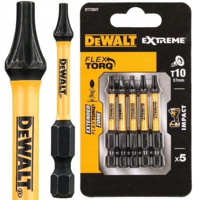 DEWALT DT7393T Bity udarowe Impact Torsion T10 5szt.