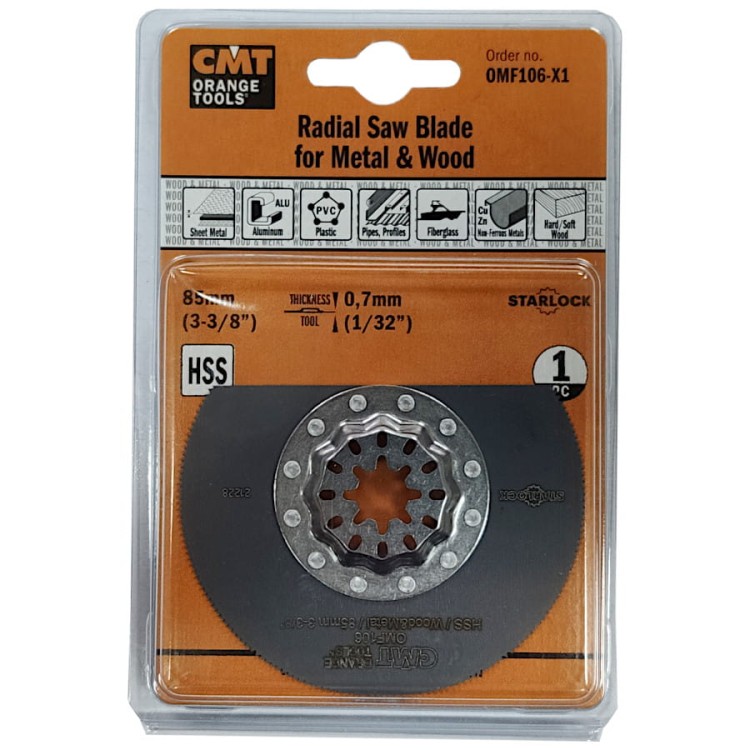 CMT OMF106-X1 Brzeszczot oscylacyjny 85mm HSS