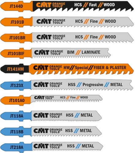 Zestaw brzeszczotów do wyrzynarki 16szt CMT JT016