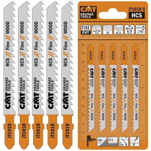 CMT JT101D-5 Brzeszczoty do wyrzynarek typu T do drewna 100x75mm 5szt.