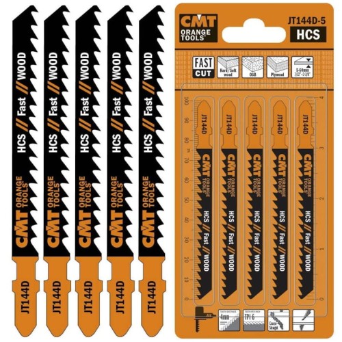 CMT JT144D-5 Brzeszczoty do wyrzynarek typu T do drewna 100x75mm 5szt.