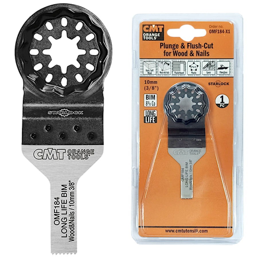CMT OMF184-X1 Brzeszczot oscylacyjny 10x30mm BIM do drewna z gwoździami Starlock