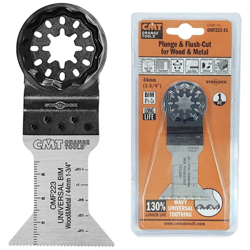 CMT OMF223-X1 Brzeszczot oscylacyjny 44x55mm BIM do drewna i metalu Starlock