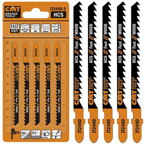 CMT JT244D-5 Brzeszczoty do wyrzynarek do drewna 5szt.