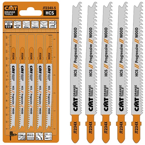CMT JT234X-5 Brzeszczoty do wyrzynarek do drewna 5szt.