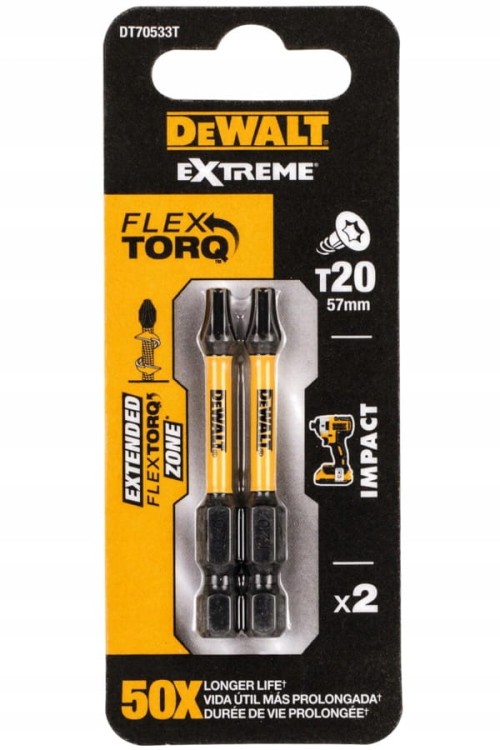 DEWALT DT70533T Bity udarowe