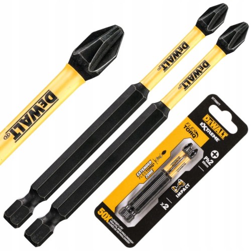 DEWALT DT70567T Bity końcówki udarowe PH2 89mm 2szt.