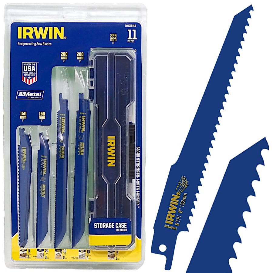 IRWIN IW1016915 Zestaw brzeszczotów do pił szablastych 11szt.