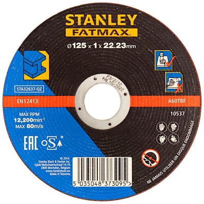 STALEY Tarcza do cięcia metalu STA32637 125x22,23mm
