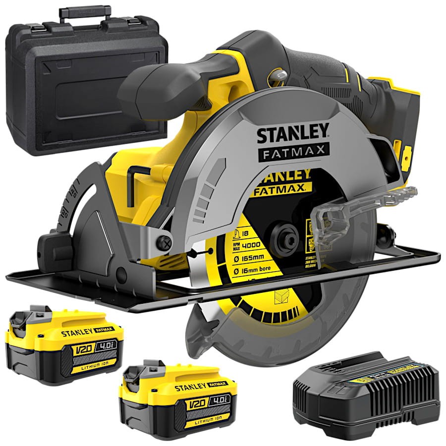STANLEY SFMCS500M2K Pilarka tarczowa 18V 165mm FatMax V20 2x 4.0Ah
