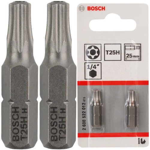 BOSCH Zestaw bitów końcówek Torx T25 1/4'' 2szt