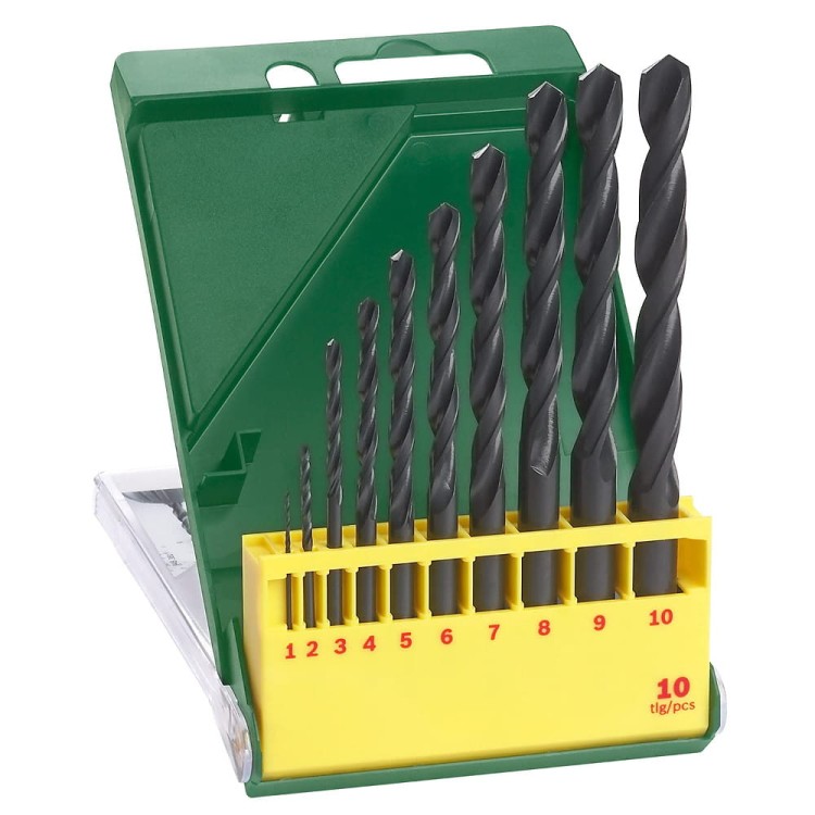 BOSCH Wiertła do metalu HSS-R 1-10mm 10szt