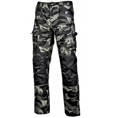 LAHTI PRO L40519 Spodnie robocze slim fit moro