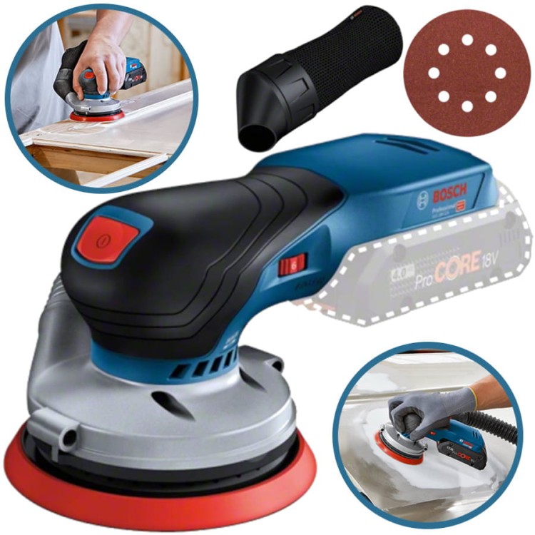 BOSCH Szlifierka mimośrodowa na rzep GEX 18V-125