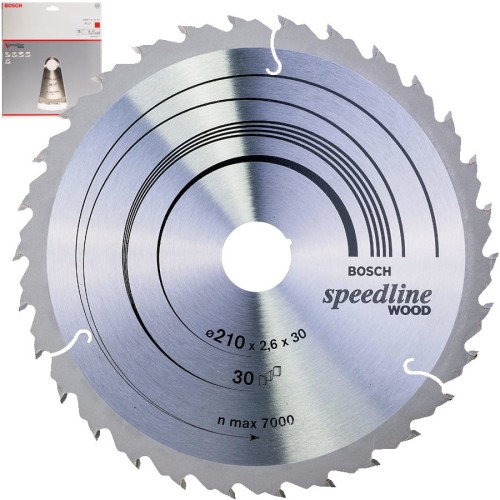 BOSCH Tarcza pilarska Speedline do drewna 210x30mm 30z