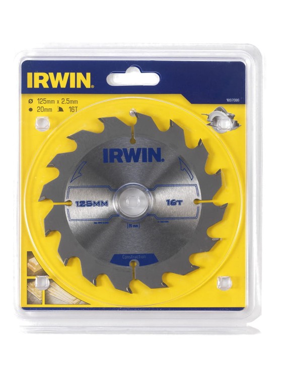 IRWIN Piła tarczowa do drewna 125x20mm 16z