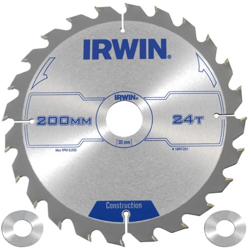 IRWIN 1897201 Tarcza pilarska do drewna 200x30mm 24z