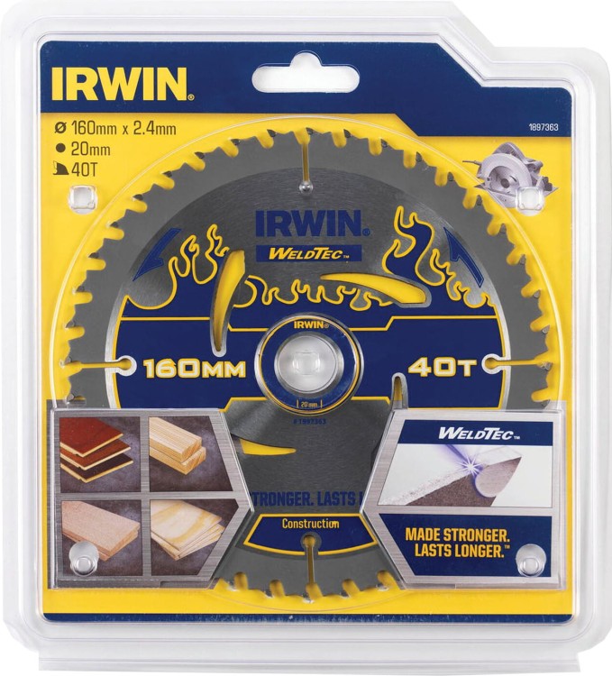 IRWIN Tarcza pilarska do drewna 160x20mm 40z