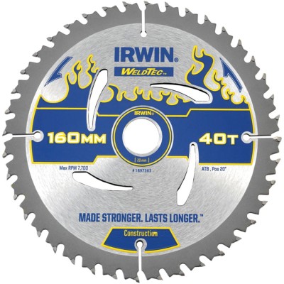IRWIN 1897363 Tarcza pilarska do drewna 160x20mm 40z