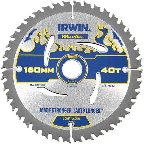 IRWIN 1897363 Tarcza pilarska do drewna 160x20mm 40z
