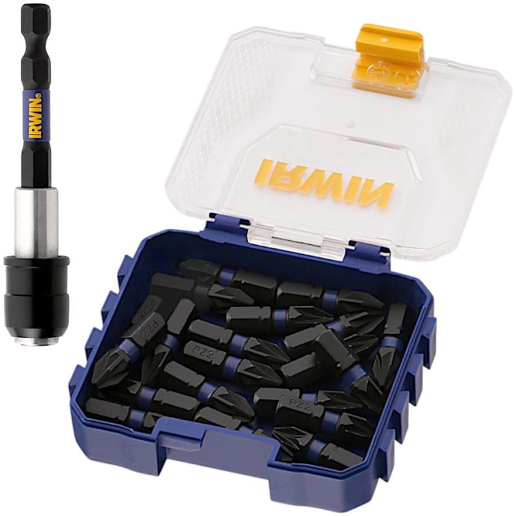 IRWIN IW6061416 Zestaw bitów 25mm Pz2 + Uchwyt 21el.