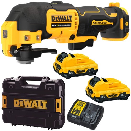 DEWALT DCS353D2 Narzędzie wielofunkcyjne oscylacyjne 12V + 2x akumulator 2.0Ah + ładowarka