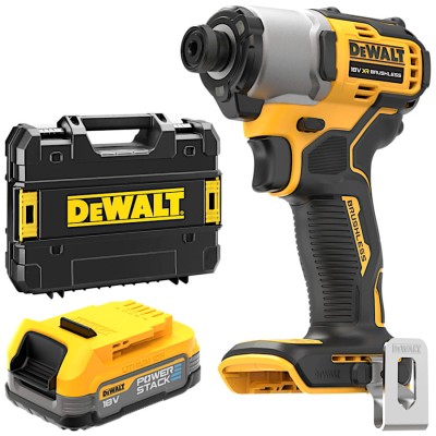 DEWALT DCF840E1T Zakrętarka udarowa bezszczotkowa 18V 1.7Ah PowerStack