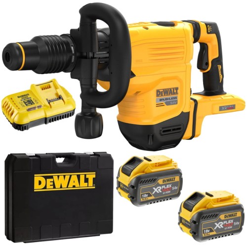 DEWALT DCH832X2 Młot udarowo-obrotowy SDS-Max 54V + 2x akumulator 9.0Ah + ładowarka