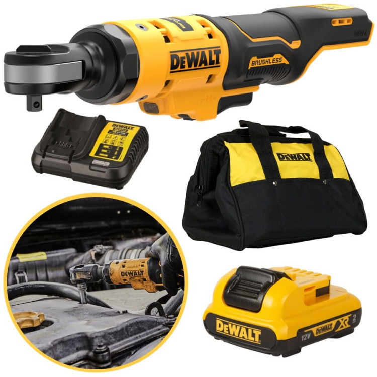 DEWALT DCF504D1 Grzechotka akumulatorowa 81Nm 1/4" 12V + akumulator 2.0Ah + ładowarka