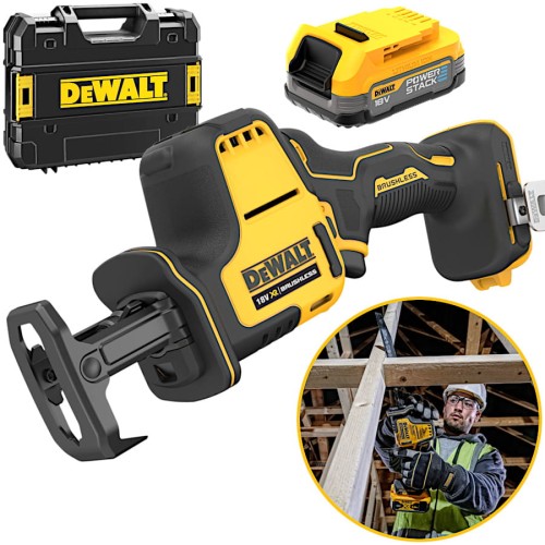 DEWALT DCS369E1T Pilarka szablowa 18V 1.7Ah PowerStack