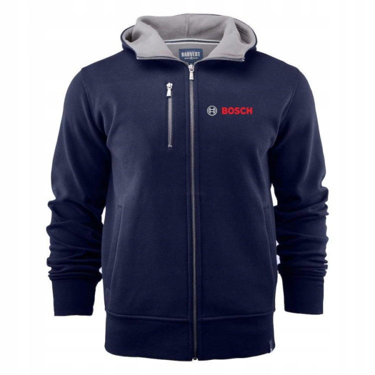 HARVEST Bluza granatowa PARKWICK z kapturem L z logo Bosch