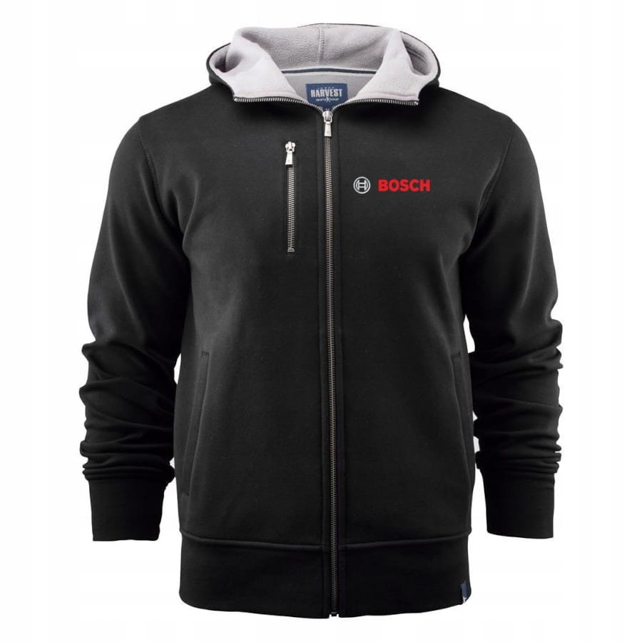 HARVEST Bluza czarna PARKWICK z kapturem L z logo Bosch