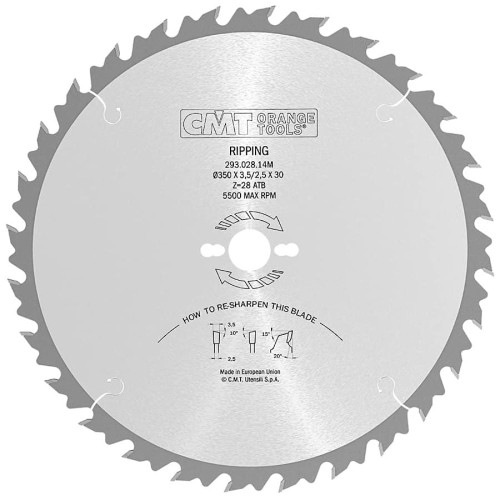 CMT 293.028.14M Tarcza do drewna 350x30mm 28z