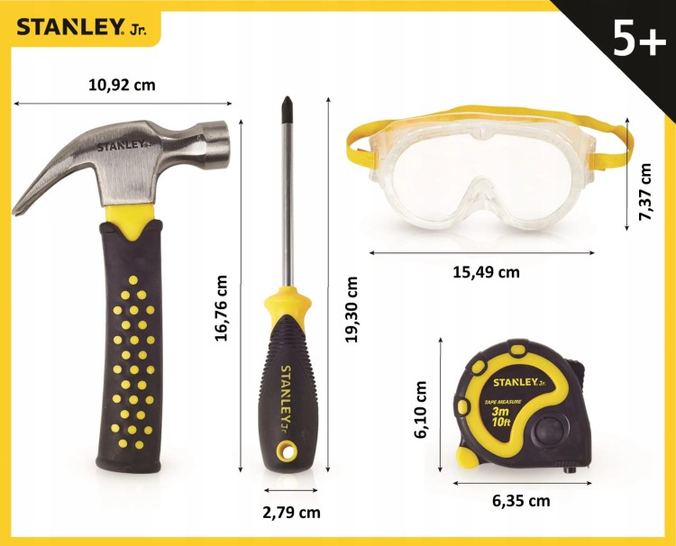 STANLEY JR SXCTBS001-05EU Walizka z narzędziami dla dzieci 5el.