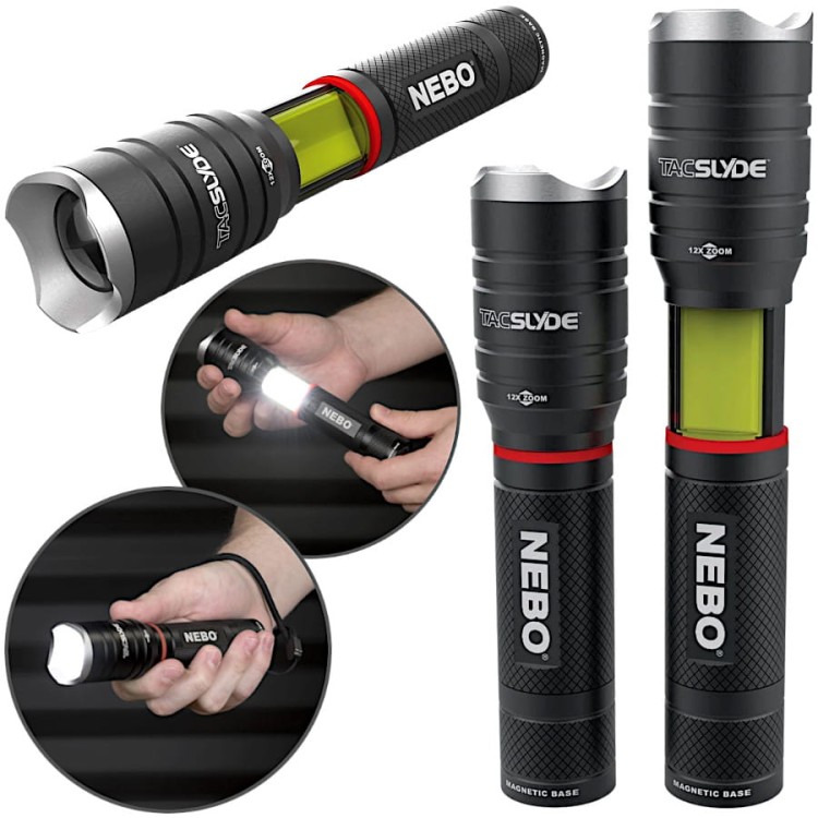 NEBO NE6746 Latarka LED 300lm 12x zoom Tac Slyde