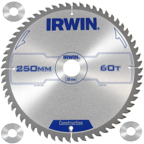 IRWIN Piła tarczowa do drewna 250x30mm 60z
