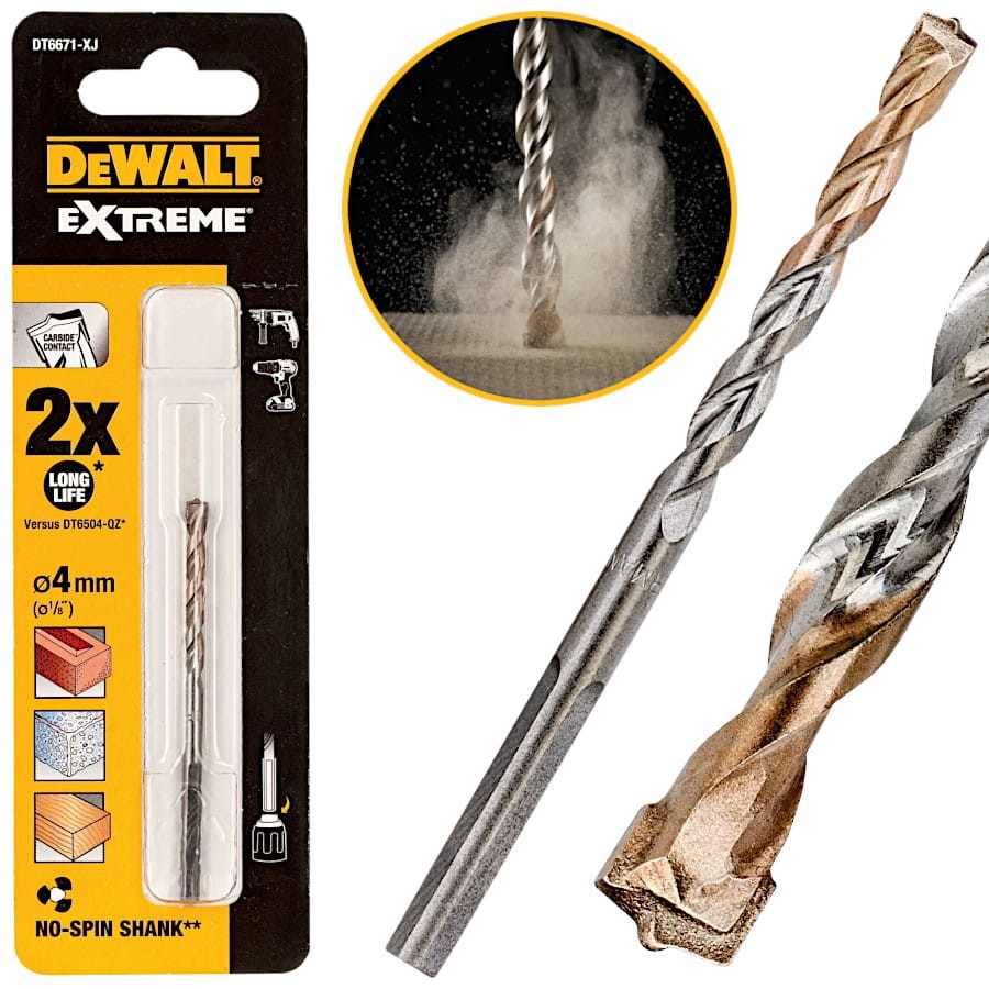 DEWALT DT6671 Wiertło do kamienia Extreme 4mm 75mm