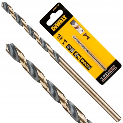 DEWALT DT20517 Wiertło do metalu 4mm Black Gold