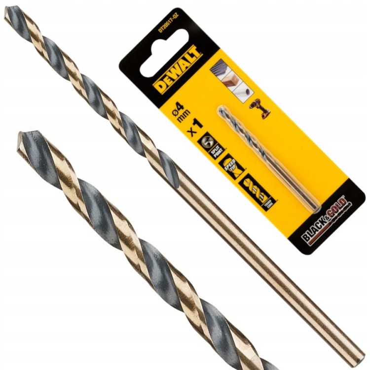 DEWALT DT20517 Wiertło do metalu 4mm Black Gold