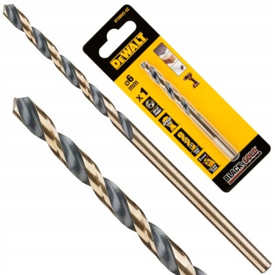 DEWALT DT20522 Wiertło do metalu 6mm Black Gold
