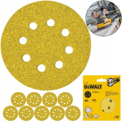 DEWALT DT3102 Papier ścierny na rzep 125mm P60