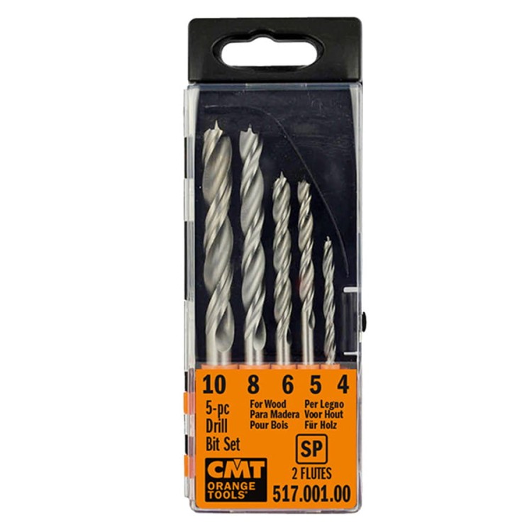 CMT 517.001.00 Zestaw wierteł do drewna 5szt 4-10mm