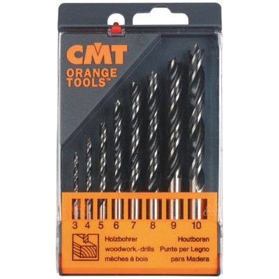 CMT 517.002.00 Zestaw wierteł do drewna 8szt 3-10mm
