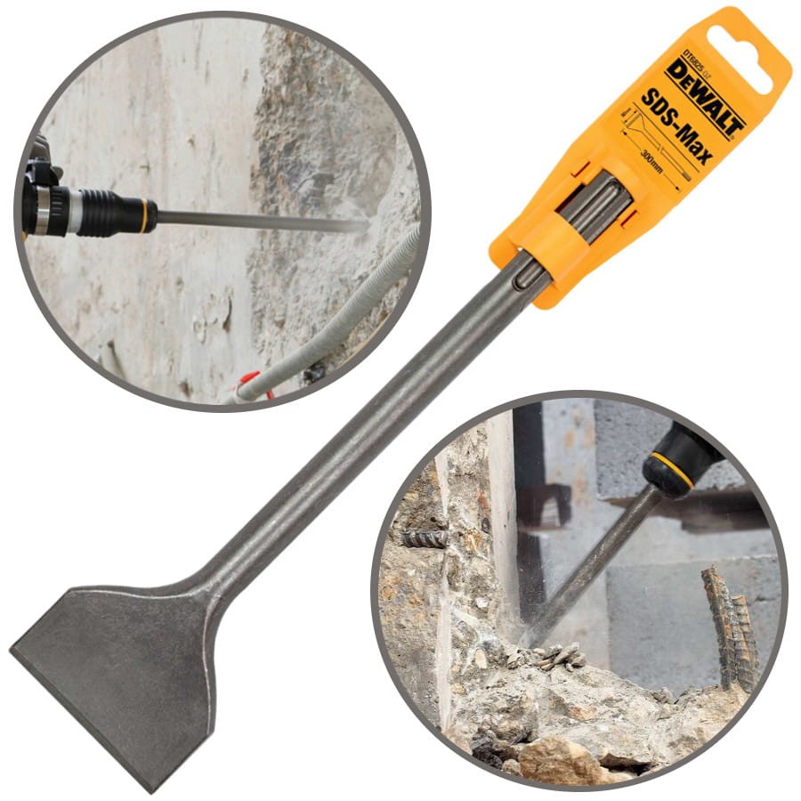 DEWALT DT6825 Dłuto płaskie do betonu SDS-Max 80x400mm