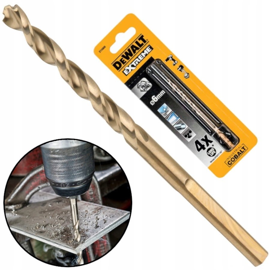 DEWALT DT4908 Wiertło do metalu kobalt 6mm 1szt