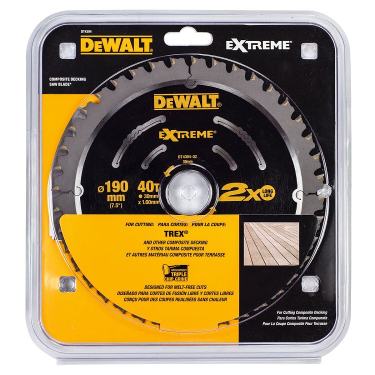 DEWALT DT4394 tarcza do desek kompozytowych