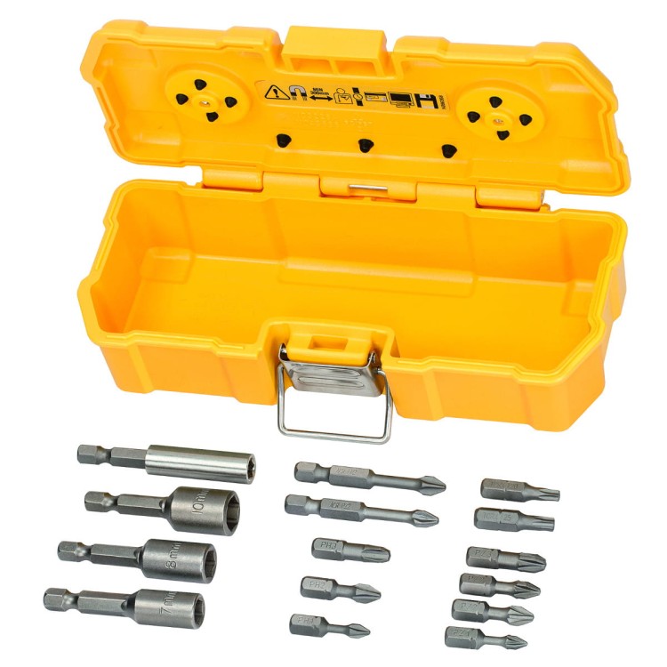 DEWALT Bity Philips, Pozidriv, Torx + uchwyt 15szt