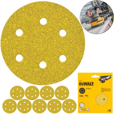 DEWALT DT3126 Papier ścierny na rzep 150mm P180