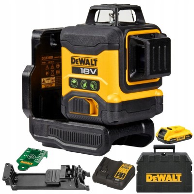 DEWALT DCLE34031D1 Laser krzyżowy zielony 3x360 2.0Ah + ładowarka + kufer
