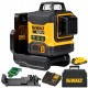 DEWALT DCLE34031D1 Laser krzyżowy zielony 3x360 2.0Ah + ładowarka + kufer